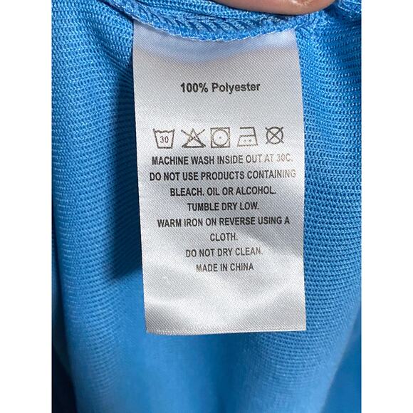 Michel Rouen Performance Sweat 1/4 Zip Pullover Sky Blue Light Gray Mens 2XL NWT - Picture 9 of 9